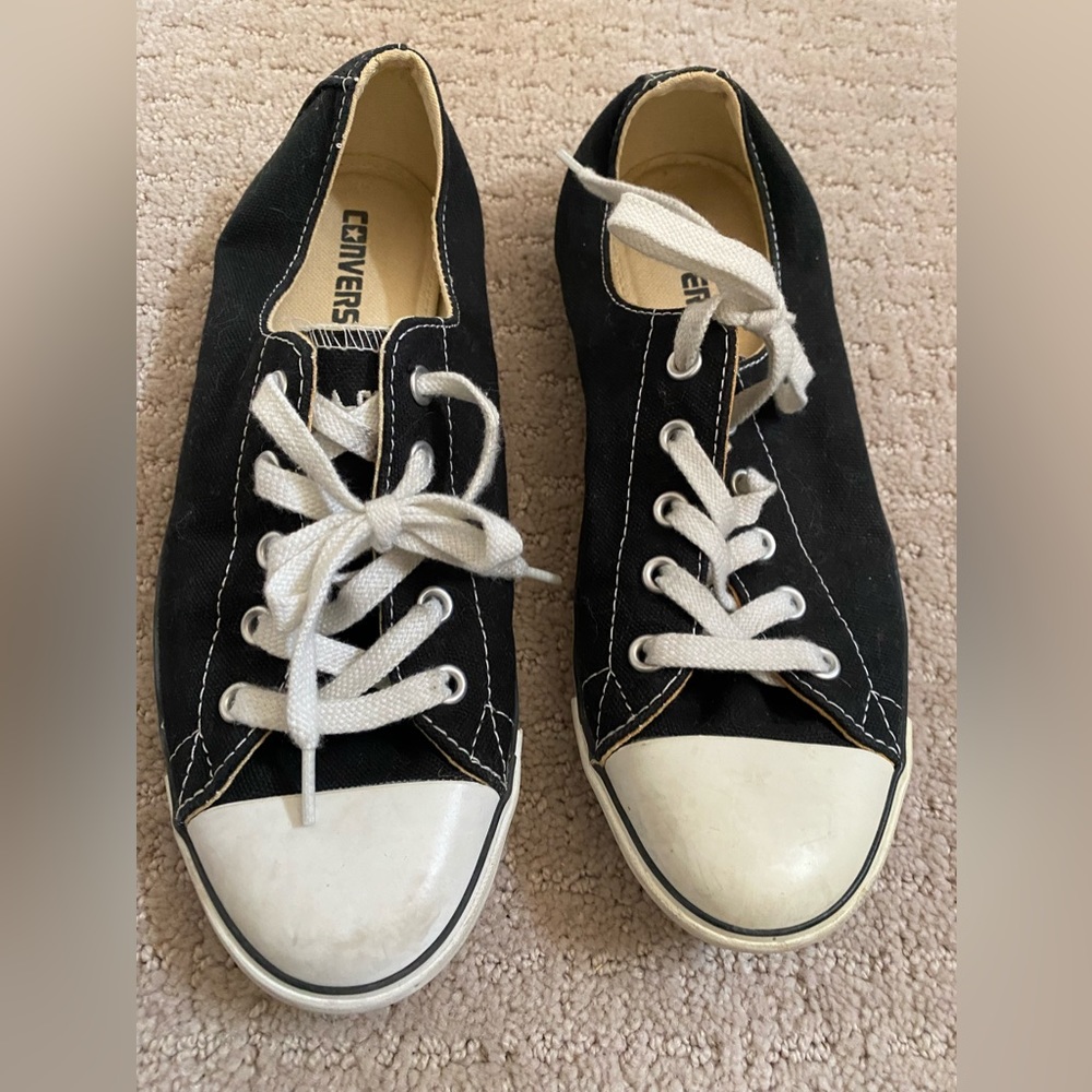 Converse thin sole black sneaker
